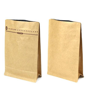 ถุงซิปล็อคแบบแบนด้านล่าง ลายดำ ผลิตจากพลาสติกรีไซเคิลและกระดาษคราฟท์ ใช้ซ้ำได้ เหมาะสำหรับใส่ขนม - Product Image 1