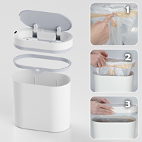Poubelle Intelligente Slim ELPHECO à Capteur Tactile Automatique pour Salle de Bain, Chambre, Bureau – 2 Styles