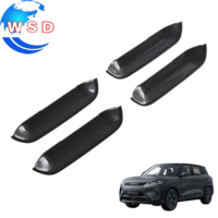 Kit de garnitures de poignées de porte WSD NEUF pour BYD ATTO 2 2026 RHD ABS, ensemble de 4 pièces, aspect fibre de carbone noir piano, garniture extérieure
