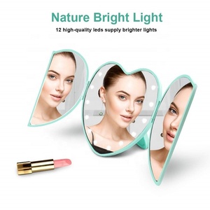 Llegada de un nuevo portátil compacto oír forma de iluminación de 8 luces Led maquillaje espejo de Led - Product Image 6