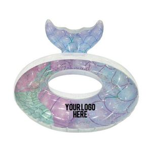 Flotador de Sirena con Brillo y Asa para Niños de 6 a 12 Años, Ideal para Diversión Acuática al Aire Libre y Fiestas en la Piscina - Product Image 1