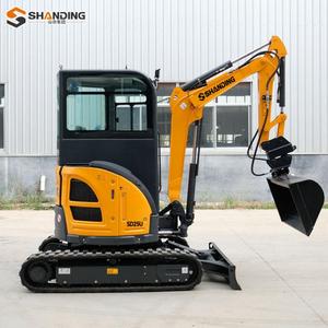 รถขุดขนาดเล็ก SHANDING ราคาประหยัด เครื่องยนต์ Kubota 2.5 ตัน 3 ตัน มาตรฐาน EPA CE EURO 5 มินิแบ็กเกอร์ มินิเอ็กซ์คาเวเตอร์ - Product Image 3