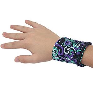 Bracelet de sport pour homme en coton 100% tendance avec fermeture éclair, tissu personnalisé adapté à l'entraînement en salle de sport - Product Image 4