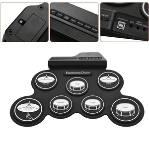 Eléctrico Digital Regalo de Navidad Instrumento Musical Juguete Tambor Pedal Cabeza Perla Tambores - Product Image 3
