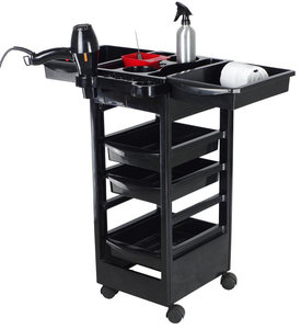 Modern Plastic Beauty Salon Furniture Mobile Hair Salon Cabinet <strong>Trolley</strong> for Apartment Use - Product Image 1