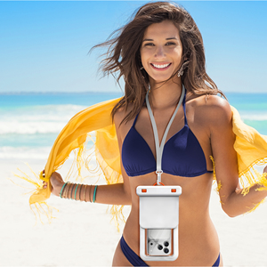 <span class=keywords><strong>Pochette</strong></span> double en PVC personnalisée, 7,2 pouces, étanche, pour téléphone portable, étui universel pour téléphone portable, étanche pour la natation, la plongée, la plage - Product Image 2