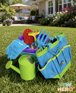Set di Attrezzi da Giardino <span class=keywords><strong>per</strong></span> Bambini con Borsa, Guanti e Secchielli - Kit Portatile <span class=keywords><strong>per</strong></span> <span class=keywords><strong>Giardinaggio</strong></span> e Giochi in Spiaggia - Product Image 1