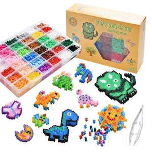 Crianças perler kit 5mm ferro fusível hama, miçangas, 3d quebra-cabeça, diy, brinquedo, criativo, artesanato, brinquedo, presente, hama, miçangas