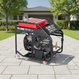 Nettoyeur haute pression 8000 psi 550 bars, unité à essence 26 LPM, réservoir de carburant 45 L pour l'entretien des équipements d'asphaltrie <span class=keywords><strong>et</strong></span> des pavés - Product Image 1