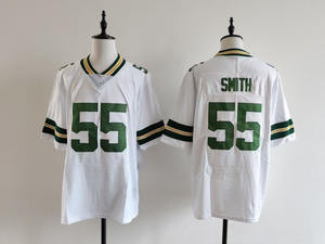 Grosir kualitas tinggi Jersey Amerika Green Bay Packers kustom bordir Jersey sepak bola - Product Image 3