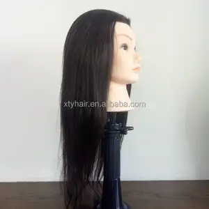 Boneco de boneco para treino de cabeleireiro, boneco africano para treino de cabeleireiro, cabelo humano, 100%