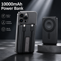 Chargeur sans fil magnétique 3-en-1 personnalisé OEM ODM, 10000 mAh, charge rapide exclusive pour montre, batterie externe sans fil pour téléphone
