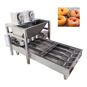 Máquina automática industrial para hacer rosquillas, máquina eléctrica para hacer rosquillas, produce deliciosas rosquillas de manera eficiente