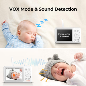 Home Smart 360 Pan/Tilt LCD Baby Monitor avec alarme de température Rappel d'alimentation Caméra audio/vidéo pour usage domestique pour téléphone - Product Image 5