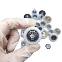 Roue à roulement à billes en nylon de 28 mm pour porte coulissante, pour remplacement de quincaillerie de porte et fenêtre en aluminium
