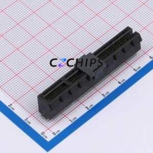 X1618WVS-98-9TV30 PCI/PCIe Connector SMD,P=1mm Connector PCI-E x8 98P 76P Vertical Mount - Product Image 1