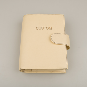Premium Calfskin Looseleaf Notebook <strong>Personalised</strong> Gift Blank <strong>Sketchbook</strong> Agenda Organizer Ring Insert Writing Pads - Product Image 2