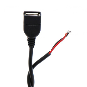 <b>Usb</b> Female Connector Cable Assembly 2 Core Pvc Insulated Power <b>Extension</b> Cord For Electronics - Product Image 3