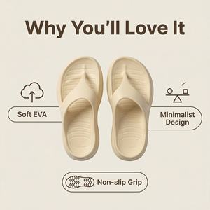 Sandalias EVA para mujer, pantuflas de suela suave para interiores y exteriores, calzado cómodo de verano para parejas - Product Image 6