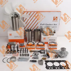 Motor-Überbau-Kit Kolben-Ringfutter für Kubota D1403 Gabelstapler Dieselmotor-Teile Komplettsatz D1403 Überhol-Überbau-Kit