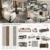 Ensemble de canapés en cuir véritable sur mesure, artisanal, de luxe discret, avec détails côtelés, pour projets d'aménagement intérieur