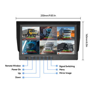 Hệ thống camera <span class=keywords><strong>DVR</strong></span> xe tải 6 kênh AI BSD 10 inch với màn hình IPS AHD TFT để giám sát điểm mù cho xe tải hạng nặng và xe buýt - Product Image 6