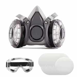 Respirateur en caoutchouc réutilisable avec double filtre, respirateur anti-particules pour l'industrie chimique avec double filtre - Product Image 2