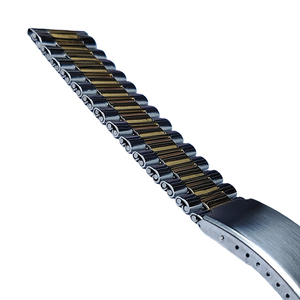 <span class=keywords><strong>Bracelet</strong></span> de <span class=keywords><strong>montre</strong></span> en acier inoxydable plié à 3 maillons, 18 mm, 20 mm, 22 mm - Product Image 6