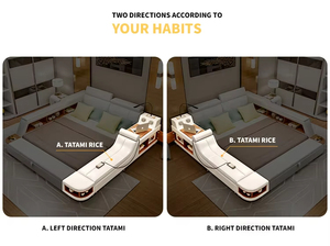 Mobilier <span class=keywords><strong>de</strong></span> chambre à coucher personnalisé luxe style moderne <span class=keywords><strong>Lit</strong></span> double intelligent en <span class=keywords><strong>bois</strong></span> <span class=keywords><strong>imitation</strong></span> cuir Ventes - Product Image 2