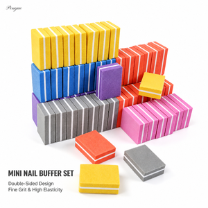Bloc polissoir <span class=keywords><strong>à</strong></span> <span class=keywords><strong>ongles</strong></span> <span class=keywords><strong>4</strong></span> <span class=keywords><strong>faces</strong></span>, grain 100/180, double face, pour polissage brillant, mini <span class=keywords><strong>lime</strong></span> <span class=keywords><strong>à</strong></span> <span class=keywords><strong>ongles</strong></span>, logo personnalisé, vente en gros, outil de manucure - Product Image 3