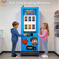 Machine de distribution de cartes TCG entièrement intégrée avec lecteur de cartes à commande à distance Wi-Fi et écran tactile de 32 pouces pour cartes à collectionner/cartes sportives
