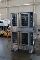 Four à convection à air chaud commercial à double étage, multifonctionnel, pour la cuisson du pain, des pizzas, des pâtisseries et des poulets rôtis