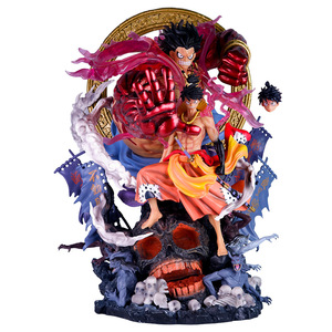 Vendita all'Ingrosso di Bambole da 43cm di Personaggi dei Cartoni Animati, Serie <span class=keywords><strong>One</strong></span> <span class=keywords><strong>Piece</strong></span> Ryuukaze Mirage Wakanokuni, Statuette Artigianali di Fudo King Luffy - Product Image 1