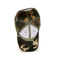 Logotipo personalizado al aire libre táctico camuflaje caza sombrero 6 paneles gorra de béisbol