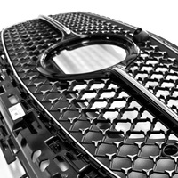 Grille d'admission GT Starry Sky W214 pour modèles 2024 Mercedes-Benz Classe E 260L 300L, grille avant éclairée en plastique avec maille centrale