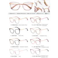 MS 82013 Métal Oeil de Chat Optique Lunettes Cadre Ordinateur Lumière Bleue Filtre Blocage Lunettes Lunettes Pour Femme