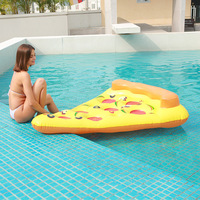 Nouveau matelas flottant gonflable géant en forme de pizza, canapé-lit pliable pour l'eau, hamac 165x138cm