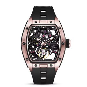 นาฬิกาข้อมืออัตโนมัติแบบโครงกระดูกโปร่งแสง รุ่น 2242 นาฬิกาจักรกลหรูหราสำหรับผู้ชาย นาฬิกาธุรกิจดีไซน์หรูหรา - Product Image 4