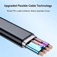 Kabel Ekstensi OTG USB 3.0 TYPE-C 1m/1.5m/2m/3m 20V 3A PD 60W Flat dengan Pengisian Cepat 10gbps untuk Ponsel Laptop USB C