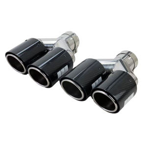 ปลายท่อไอเสียคาร์บอนไฟเบอร์คู่ <span class=keywords><strong>DEX</strong></span> HKS สำหรับระบบไอเสียรถยนต์ทั่วไป พร้อมผิวขัดเงาแบบกระจก สไตล์หรูหรา - Product Image 5