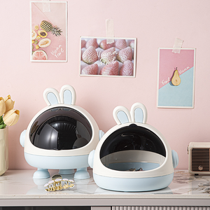 Chạy Thỏ <span class=keywords><strong>PP</strong></span> Nhựa Di Động Tiết Kiệm Không Gian Lưu Trữ Máy Tính Để Bàn Bin Thanh Lịch Thùng Rác Có Thể Cho Văn Phòng Hoặc Nhà Sử Dụng - Product Image 2