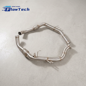 ท่อหน้าสปอร์ตแบบไหลสูงสำหรับ Porsche Panamera 971 GTS 4.0L V8 Biturbo ผลิตจากสแตนเลส 304 อัพเกรดท่อไอเสียสำหรับรถแข่ง - Product Image 4