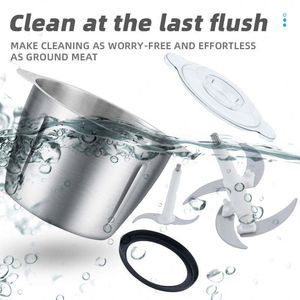 Cortadora de verduras y carne para cocina, procesador de alimentos, exprimidor centrífugo eléctrico de acero inoxidable, ¡en oferta! - Product Image 4