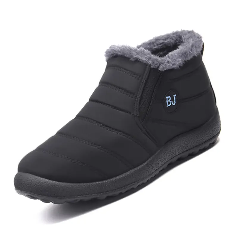 New Cotton Shoes for Men Plus Cashmere Warm Father Shoes Polyurethane Casual Cotton Boots Cross-border Snow Boots for Women