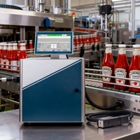 Impresora de inyección de tinta de caracteres pequeños de bajo mantenimiento LD-S1000 DOCOD, máquina automática de impresión de fecha CIJ para códigos QR GS1 y códigos de barras