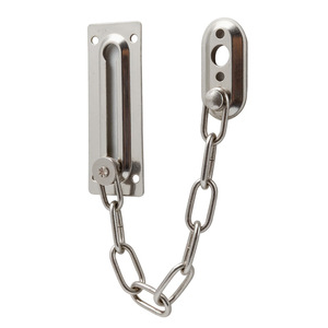 Cadena antirrobo para puerta, acero inoxidable cepillado, diseño minimalista, fácil instalación, cerradura de protección para puerta de habitación de Hotel y casa de huéspedes - Product Image 5