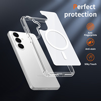 Étui de téléphone portable transparent Samsung S26 ultra 2.0mm, panneau arrière transparent, résistant aux chutes, protection durable, fin et ajusté pour S25 24