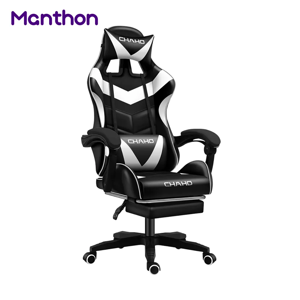 Best Selling Seller Helgen Back Budget Kawaii UK RGB Computer White Gaming-Chair Gaming Chair With Massager Footrest Screen
