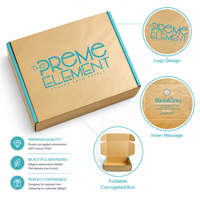 Caja de Embalaje de Papel Corrugado Ecológica para Envíos por Correo, con Logotipo Personalizado Impreso, para Embalaje de Productos de Cuidado de la Piel/Belleza/Ropa