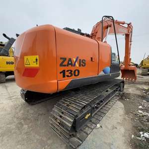 Excavadora de Orugas Usada Hitachi ZX130 con Martillo y Acoplador Rápido, 78.5kW de Potencia, 104kN de Fuerza de Excavación para Demolición y Canteras - Product Image 3